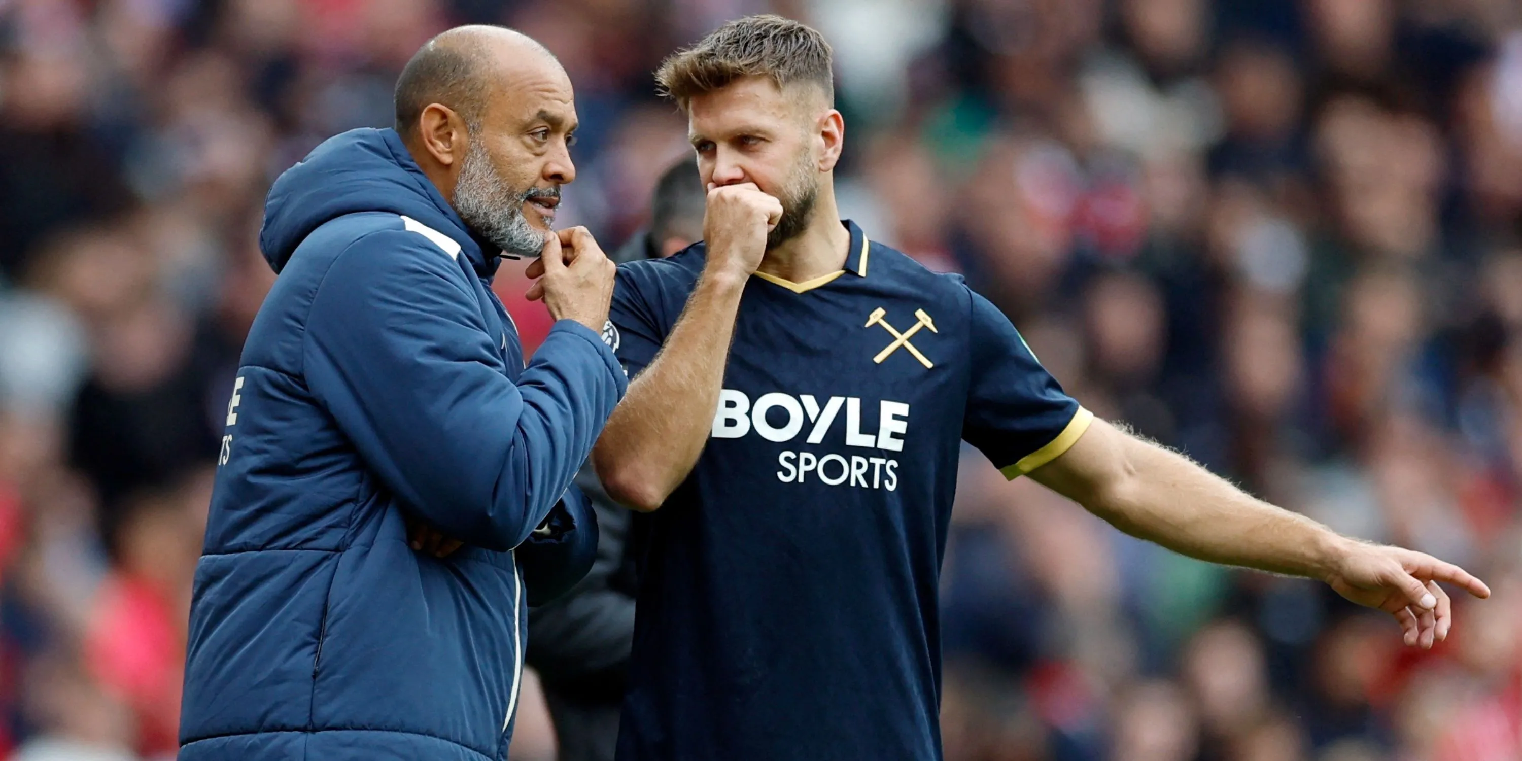 Niclas Füllkrug trong trang phục West Ham tại giải đấu Premier League